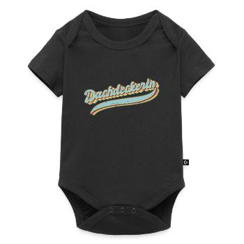 Dachdecker Vintage Handwerker Dachdeckerin - Baby Premium Kurzarmbody - Schwarz - Vorne