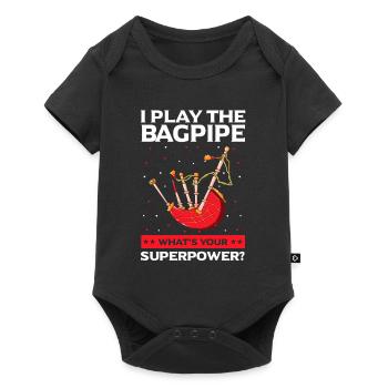 Conception de cornemuse pour Scotland Pride et cornemuse - Body à manches courtes Premium Bébé - noir - Devant