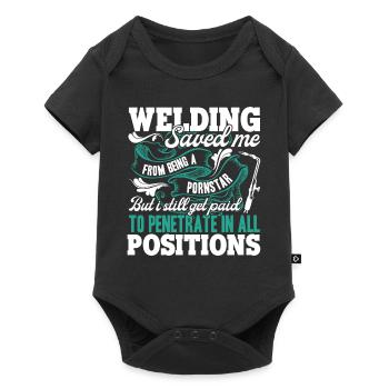 Welding Welding Save Me - Baby Premium short-sleeve bodysuit - black - Front