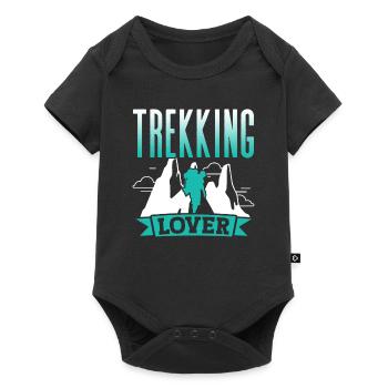 Trekking Amoureux Randonneurs Randonnée - Body à manches courtes Premium Bébé - noir - Devant