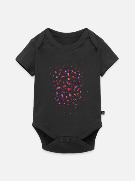 Fischliebhaber Wassertier - Baby Premium Kurzarmbody - Schwarz