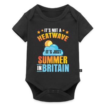 It's Just Summer In Britain - Baby Premium short-sleeve bodysuit - black - Front
