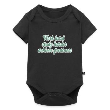 Success Motivation Saying - Baby Premium short-sleeve bodysuit - black - Front