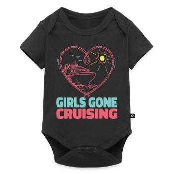 Girls Gone Cruising 2023 Design for Adventure and - Baby Premium short-sleeve bodysuit - black - Front