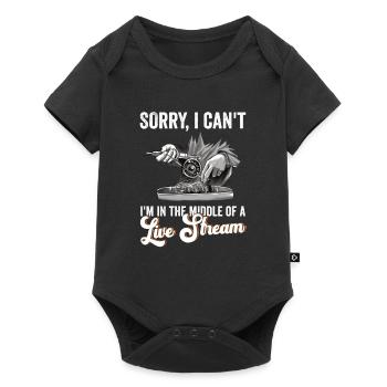 Fliegenfischer-design Für Bachforelle - Body à manches courtes Premium Bébé - noir - Devant