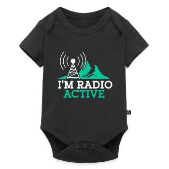 Amateur Radio Radio Funker Cadeau - Body à manches courtes Premium Bébé - noir - Devant