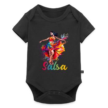Salsa Tanz Kubanischer Tanz Kuba Urlaub - Baby Premium Kurzarmbody - Schwarz - Vorne
