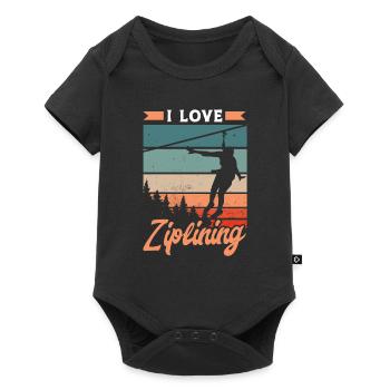 J’adore la tyrolienne Tyrolienne Sport - Body à manches courtes Premium Bébé - noir - Devant