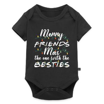 Merry Friends Mas celui avec le meilleur - Body à manches courtes Premium Bébé - noir - Devant