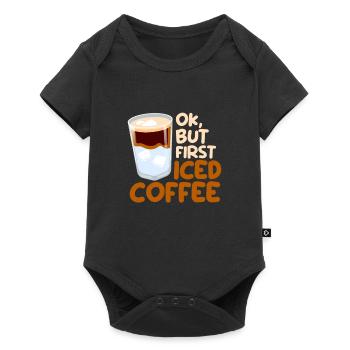 Coffee Iced Coffee Caffeine Espresso Barista Gift - Baby Premium short-sleeve bodysuit - black - Front