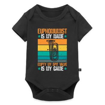 Euphoniumist Design Für Euphonium-player - Body à manches courtes Premium Bébé - noir - Devant