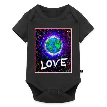 Apprendre à aimer le Christ Jésus sur terre. - Body à manches courtes Premium Bébé - noir - Devant