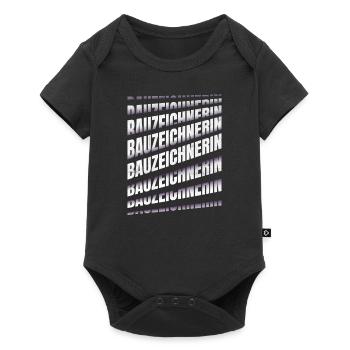 Ingenieur Spruch Bauzeichnerin - Baby Premium Kurzarmbody - Schwarz - Vorne