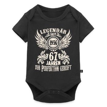 Lustiges Geburtstags Shirt für 67 jährigen Spruch - Baby Premium Kurzarmbody - Schwarz - Vorne