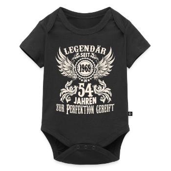 Geburtstags Shirt für 54 jährige Legende Ehrentag - Baby Premium Kurzarmbody - Schwarz - Vorne