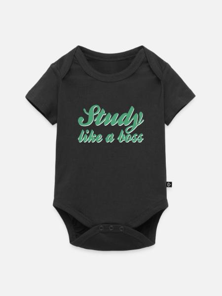 Studieren Spruch - Baby Premium Kurzarmbody - Schwarz