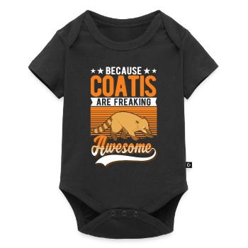 Coati Cadeau Proboscis Coati - Body à manches courtes Premium Bébé - noir - Devant