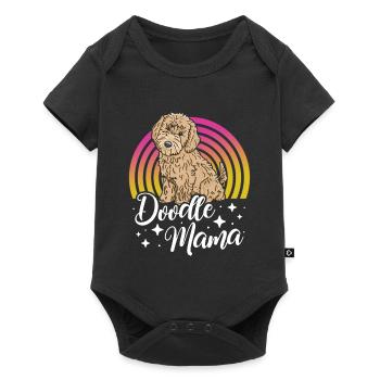 Women Doodle Mama Labradoodle Goldendoodle - Baby Premium short-sleeve bodysuit - black - Front