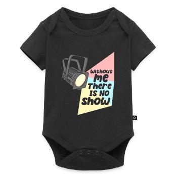 Technicien d’éclairage Pas de spectacle sans moi - Body à manches courtes Premium Bébé - noir - Devant
