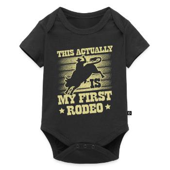 Bull Rider Bull Riding Western Rodeo Cowboy - Baby Premium short-sleeve bodysuit - black - Front