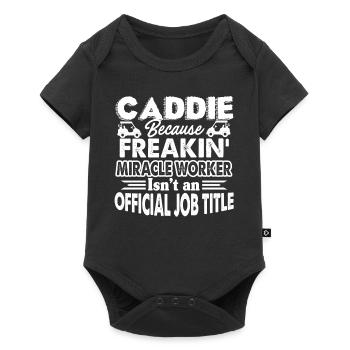 Caddie Caddie Job Title - Baby Premium short-sleeve bodysuit - black - Front