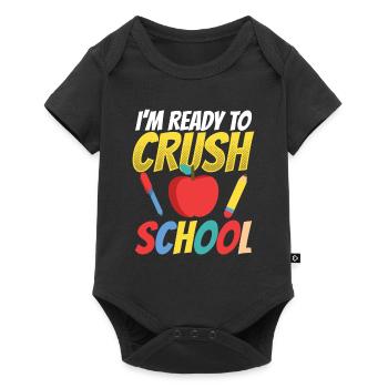 Je suis prêt pour la journée scolaire Professeur d’école - Body à manches courtes Premium Bébé - noir - Devant