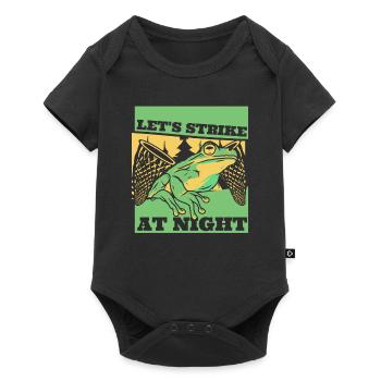 Frappeons la nuit Crapaud Grenouille têtard - Body à manches courtes Premium Bébé - noir - Devant