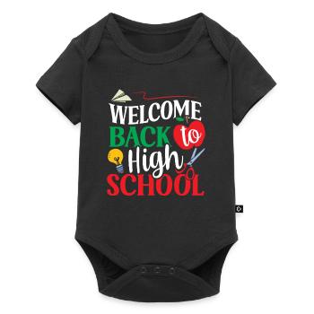 Welcome back to school Teachers Back to school - Baby Premium short-sleeve bodysuit - black - Front