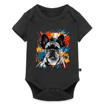 Bouledogue français - Body à manches courtes Premium Bébé - noir - Devant
