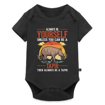 Always be yourself Tapir Lowland Tapir - Baby Premium short-sleeve bodysuit - black - Front