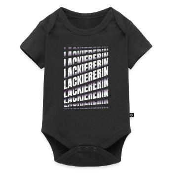 Maler Anstreicher Spruch Lackiererin - Baby Premium Kurzarmbody - Schwarz - Vorne