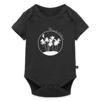 Beach Vibes Tree Palm Holiday Beach - Baby Premium short-sleeve bodysuit - black - Front