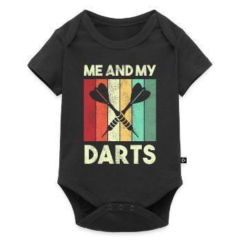 Club de sport de fléchettes, jeu de fléchettes, fléchettes sportives Arrow - Body à manches courtes Premium Bébé - noir - Devant