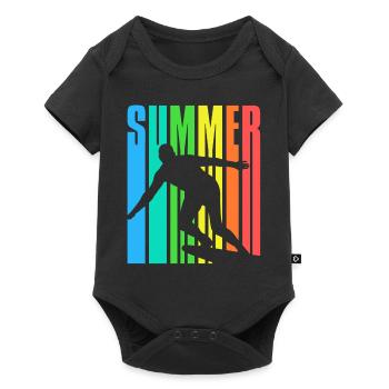 SUMMER Surfin - Baby Premium short-sleeve bodysuit - black - Front