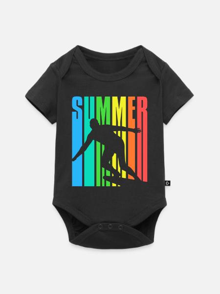 SUMMER Surfin - Baby Premium Kurzarmbody - Schwarz