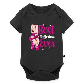 Meilleur ballet de danseuse de tous les temps - Body à manches courtes Premium Bébé - noir - Devant