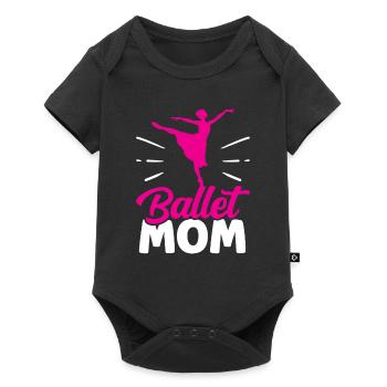 Ballet Mama Dancer Ballet Dancer Ballerina - Baby Premium short-sleeve bodysuit - black - Front
