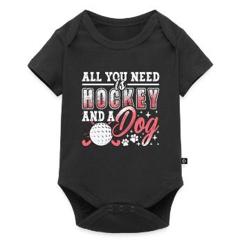 Field Hockey All You Need Is Hockey And Goalkeeper - Baby Premium short-sleeve bodysuit - black - Front