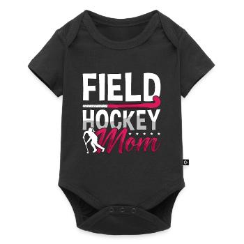 Field Hockey Mom Ice Hockey Team Loves Goalkeeper - Baby Premium Kurzarmbody - Schwarz - Vorne