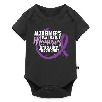 La maladie d’Alzheimer peut prendre nos souvenirs - Body à manches courtes Premium Bébé - noir - Devant