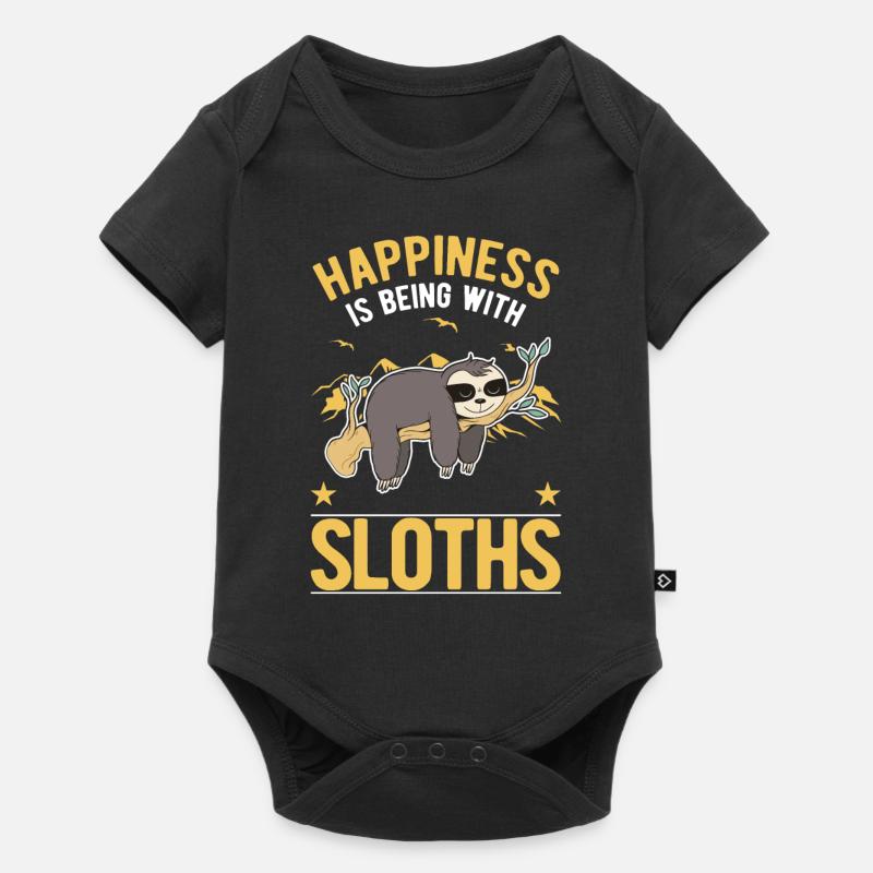 Sloth Luck Sloth - Baby Premium short-sleeve bodysuit - black