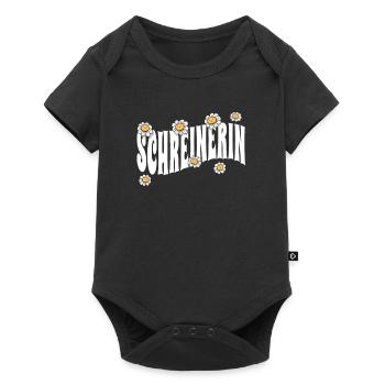 Schreiner niedliche Blumen Schreinerin - Baby Premium Kurzarmbody - Schwarz - Vorne