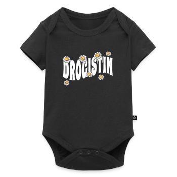 Apotheker niedliche Blumen Drogistin - Baby Premium Kurzarmbody - Schwarz - Vorne