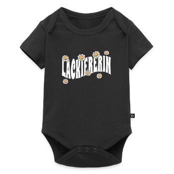Maler Anstreicher niedliche Blumen Lackiererin - Baby Premium Kurzarmbody - Schwarz - Vorne