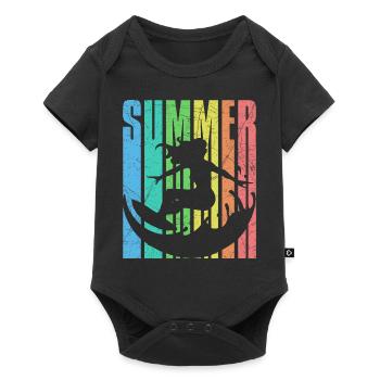 Summer Surfergirl vintage 2023 - Baby Premium short-sleeve bodysuit - black - Front