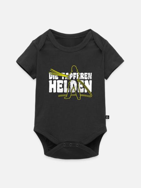 Feuerwehr Tapfere Helden - Baby Premium Kurzarmbody - Schwarz