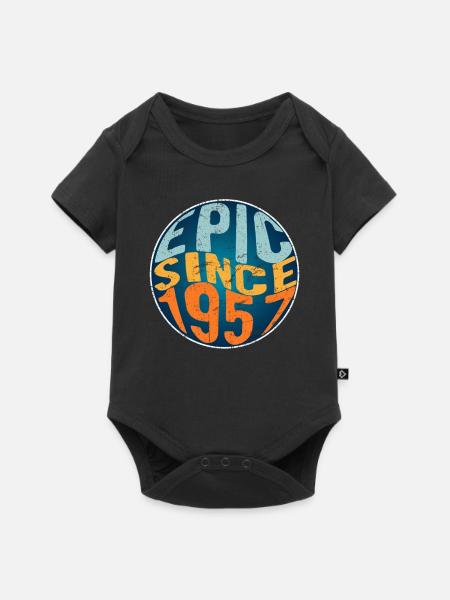 Episch Seit 1957 - Baby Premium Kurzarmbody - Schwarz