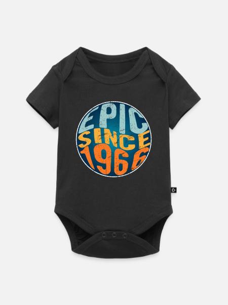 Episch Seit 1966 - Baby Premium Kurzarmbody - Schwarz