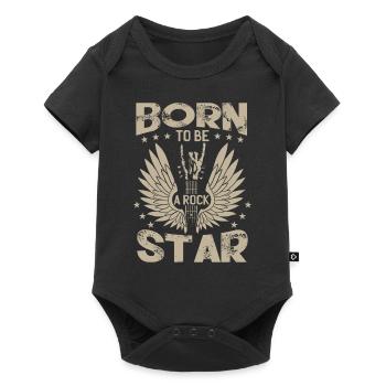 Born To Be A Rock Star - Baby Premium short-sleeve bodysuit - black - Front