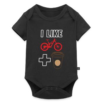 How Bike and Coffee Cycling Lover Cycling - Baby Premium short-sleeve bodysuit - black - Front